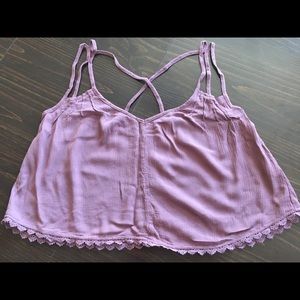 LA Hearts Crop Top, Mauve